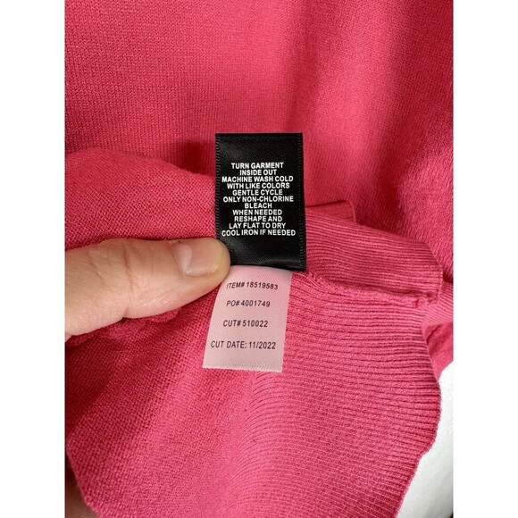 NWT Torrid Everyday Soft Cardigan Sweater Womens 3X Honeysuckle Pink Button Crew - Picture 5 of 8